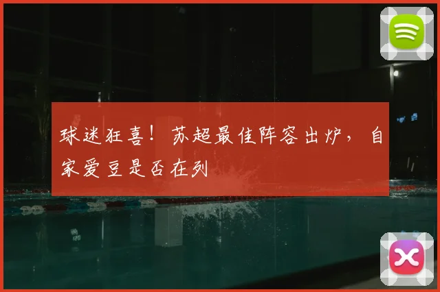 球迷狂喜！苏超最佳阵容出炉，自家爱豆是否在列